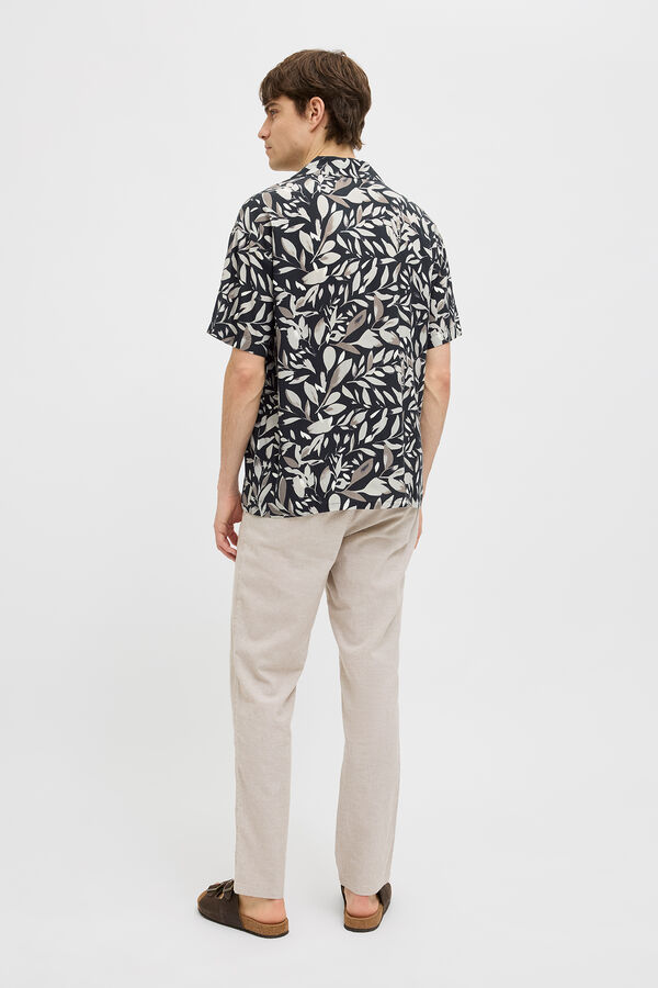 JJ REBEL Camisa de mangas curta com ajuste confortável  preto