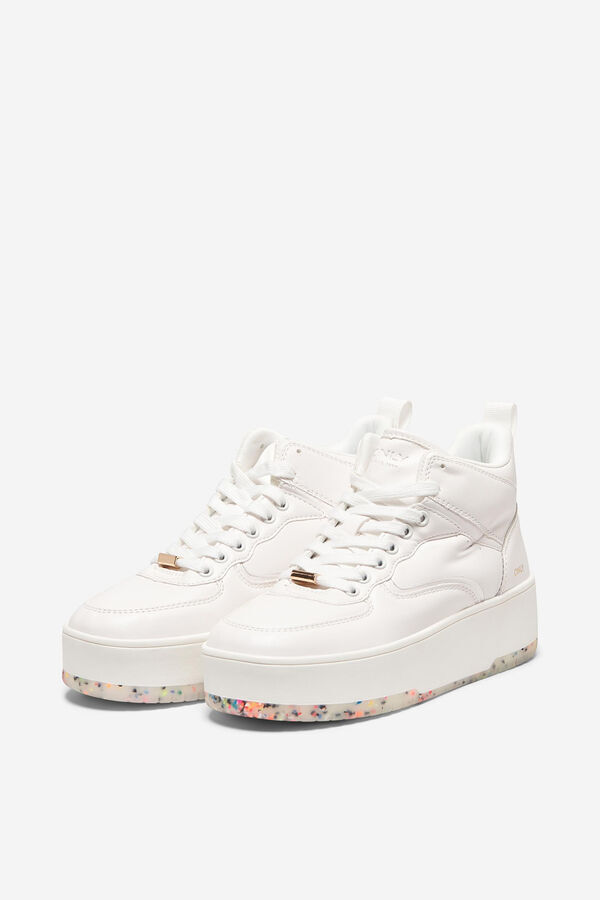 Springfield Sneaker de bota con plataforma blanco