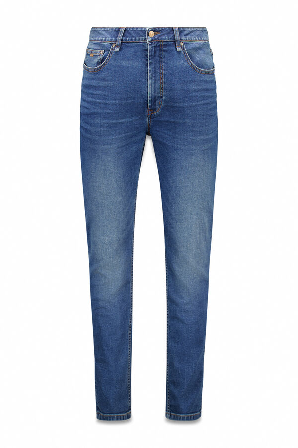 Springfield Cal&ccedil;a jeans skinny fit tingida azul