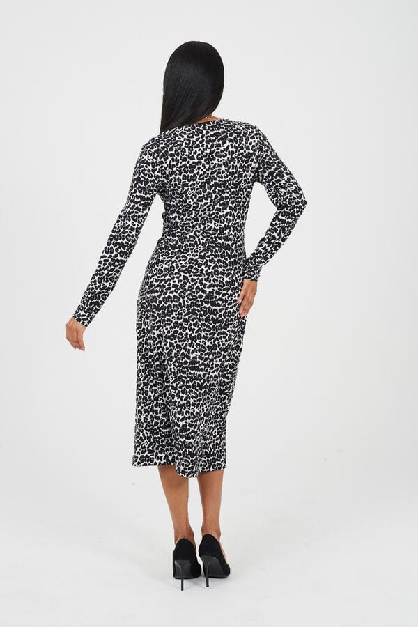 Brave Soul Vestido largo estampado negro