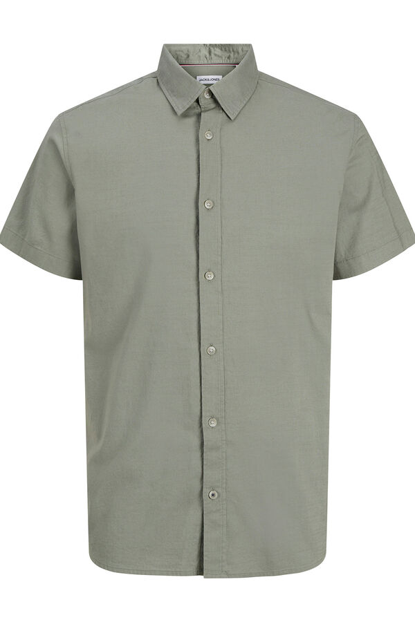 Jack & Jones Camisa de manga curta com ajuste relaxado verde