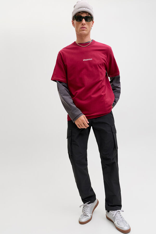 Jack & Jones Pantal&oacute;n cargo relaxed fit negro