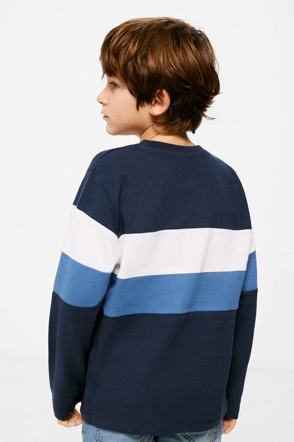 Springfield Kids Camiseta block color ni&ntilde;o azul