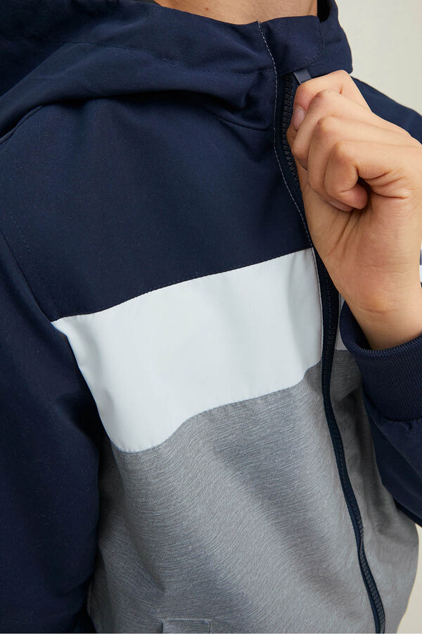 Jack & Jones Junior Bombardeiro &agrave; prova d'&aacute;gua azul