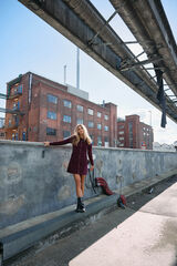 Noisy May Sobrecamisa de pana morado/lila