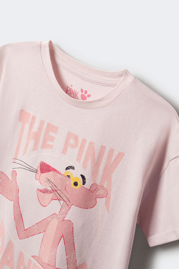 Springfield Kids Camiseta feminina da Pantera Cor de Rosa rosa