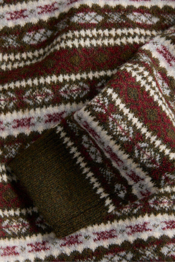 Jack & Jones Camisola de malha &eacute;tnica cru