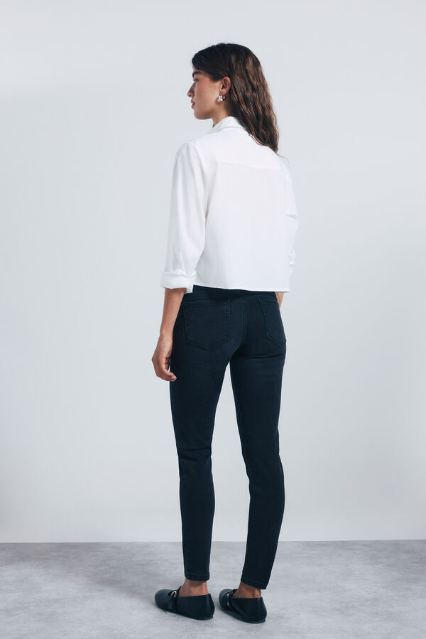 Springfield Jeans Push up negro