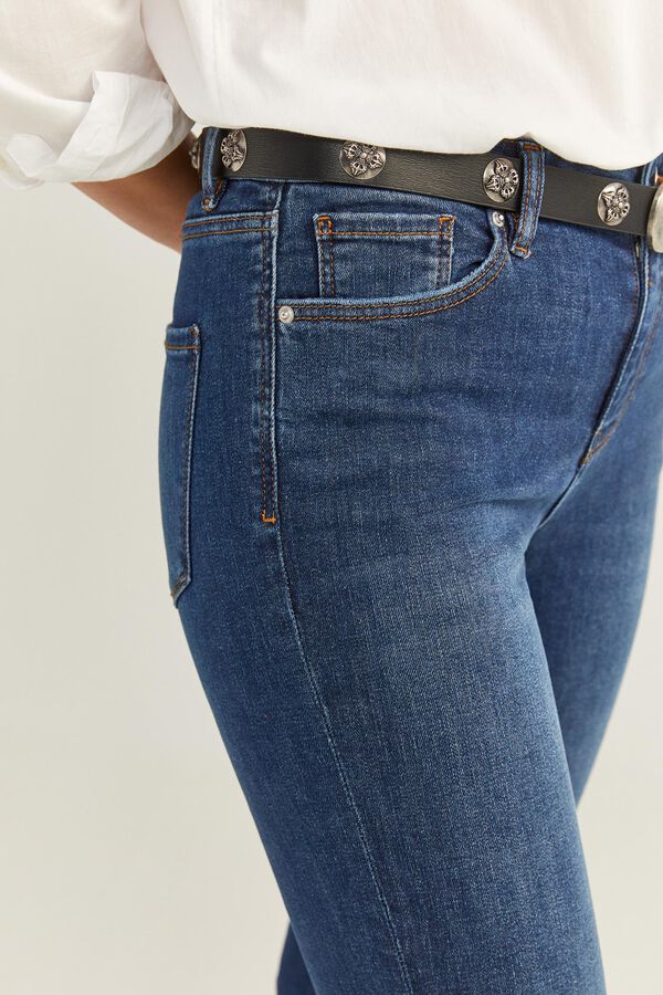 Springfield Jeans Straight Algodón Reciclado azul medio