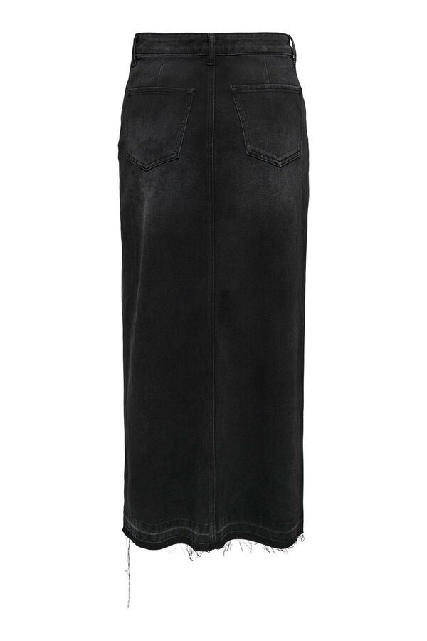 JDY Saia de ganga comprida preto