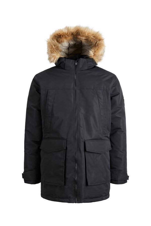 Jack & Jones Parka pelo capuz preto