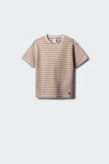 Springfield Kids Camiseta listrada para meninos bege