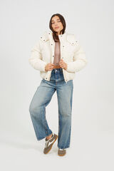 Brave Soul Chaqueta acolchada marfil