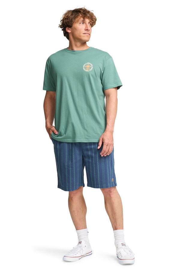 Billabong Stacked Arch - T-shirt Para homem azul