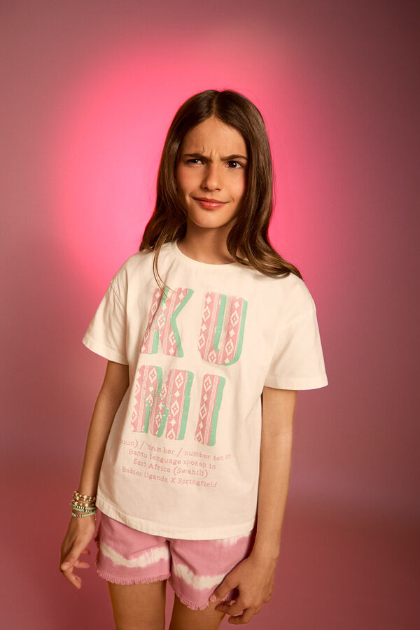 Springfield Kids Camiseta Proyecto Babies Uganda marfil