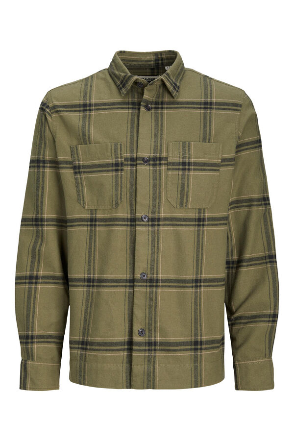 Jack & Jones Sobrecamisa flanela ao xadrez preto