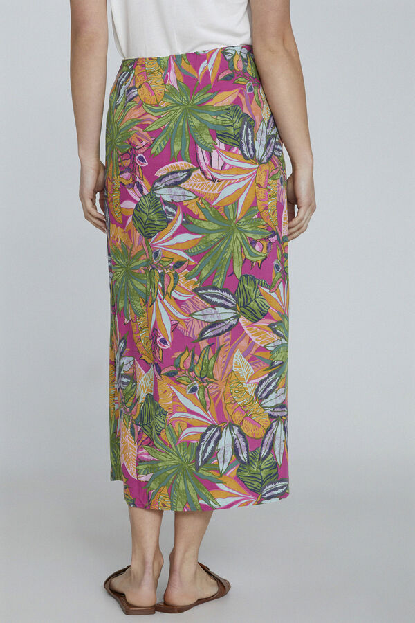 Only Saia midi n&oacute; rosa