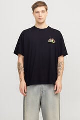 Jack & Jones Camiseta de manga curta com ajuste solto preto