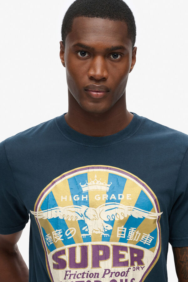 Superdry  Camisola de manga curta  azul