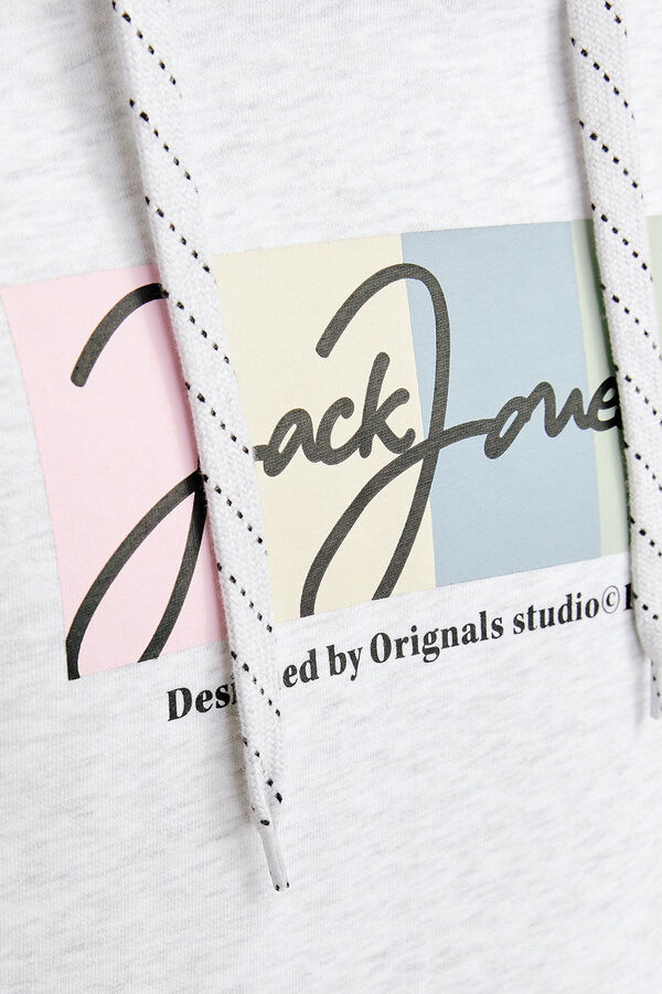 Jack & Jones Sweatshirt de capuz regular fit branco