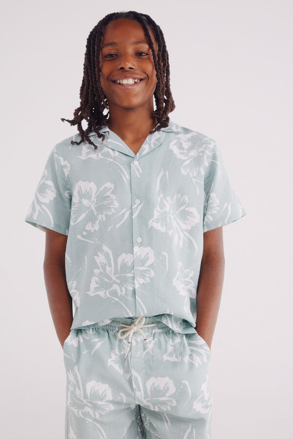 Springfield Kids Bermudas florais para meninos verde