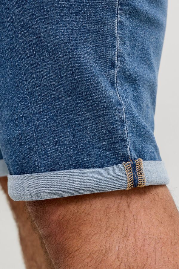 Jack & Jones PLUS Bermuda denim stretch azul
