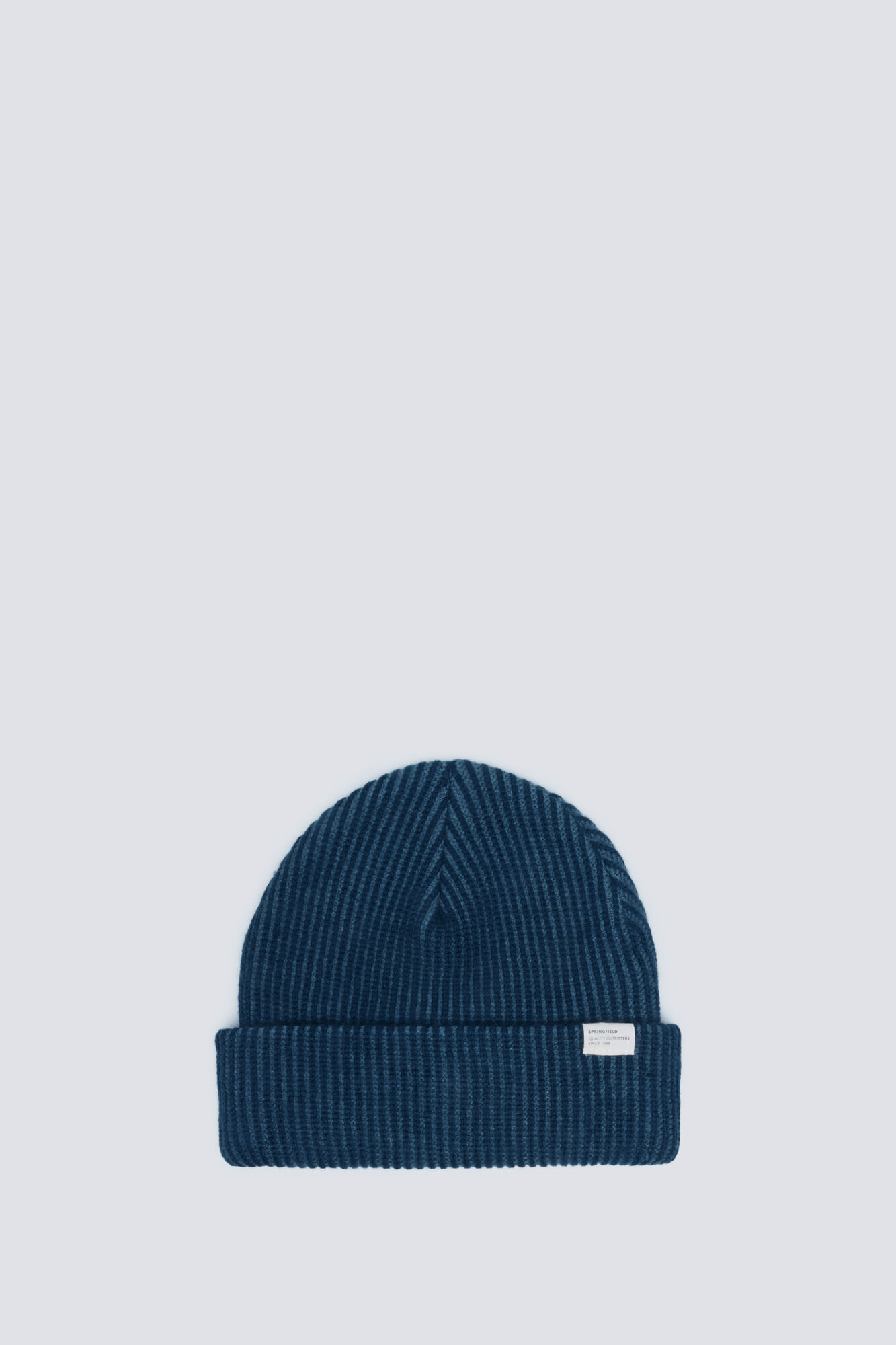Springfield Gorro beanie en rib bicolor