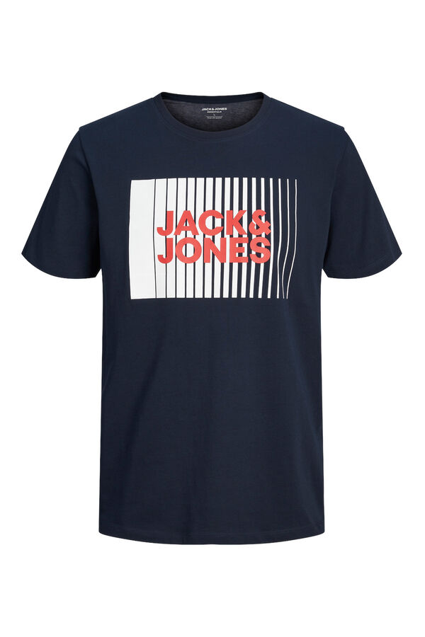 Jack & Jones Junior Camiseta regular fit estampada azul