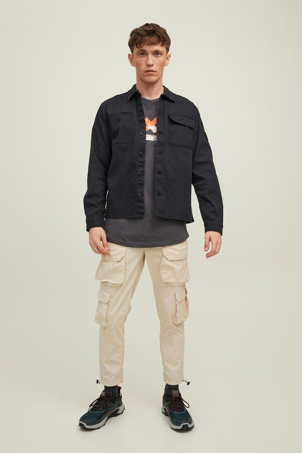 Jack & Jones Sobrecamisa informal negro