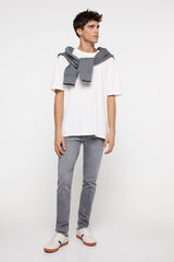 Springfield Jeans skinny gris lavado medio gris