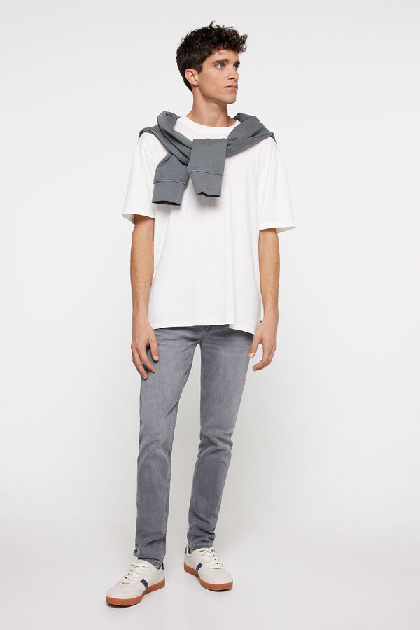 Springfield Jeans skinny gris lavado medio gris