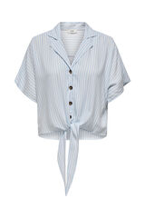 JDY Camisa manga corta nudo blanco