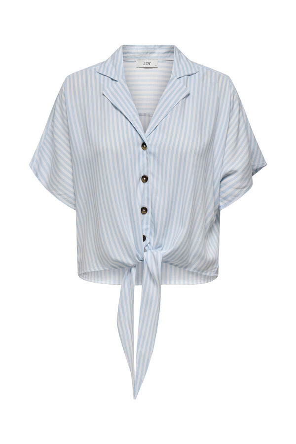 JDY Camisa manga corta nudo blanco