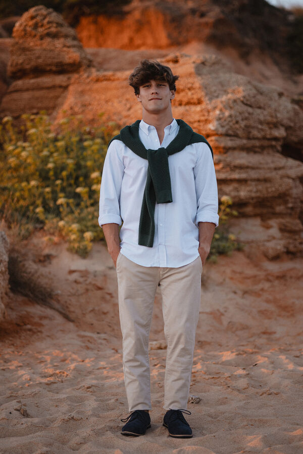 Celopman Camisa Raya Diplom&aacute;tica Oxford azul