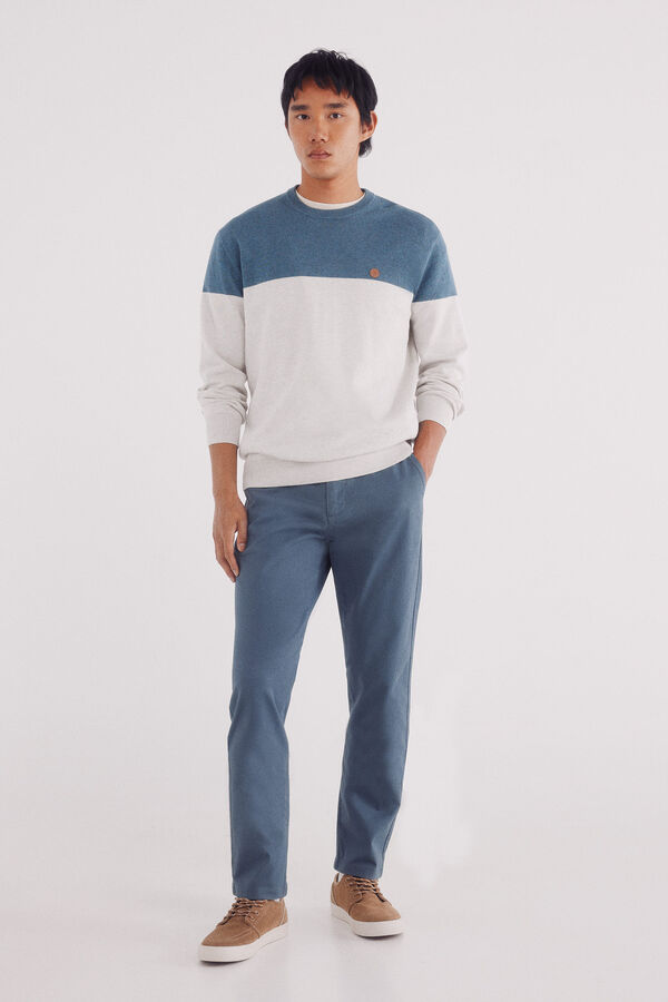 Springfield Pantal&oacute;n chino slim fit azul