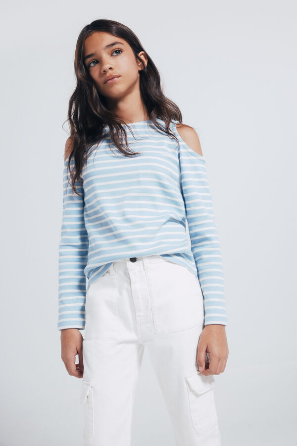 Springfield Kids Pantal&oacute;n cargo ni&ntilde;a blanco