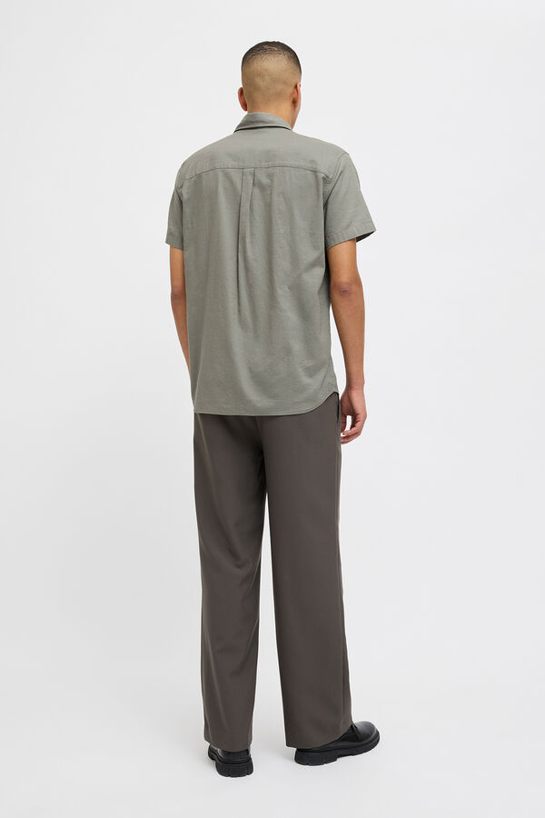 Jack & Jones Camisa de manga curta com ajuste relaxado verde