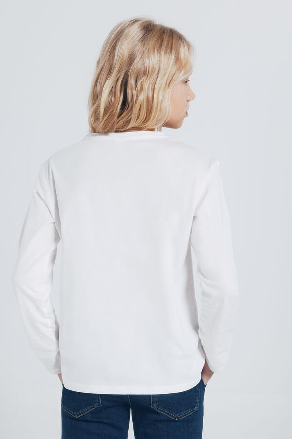 Springfield Kids Camiseta cowgirl ni&ntilde;a marfil