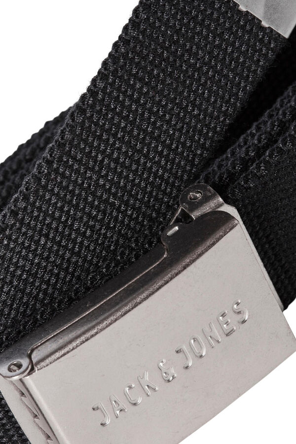 Jack & Jones Cintur&oacute;n de tela negro