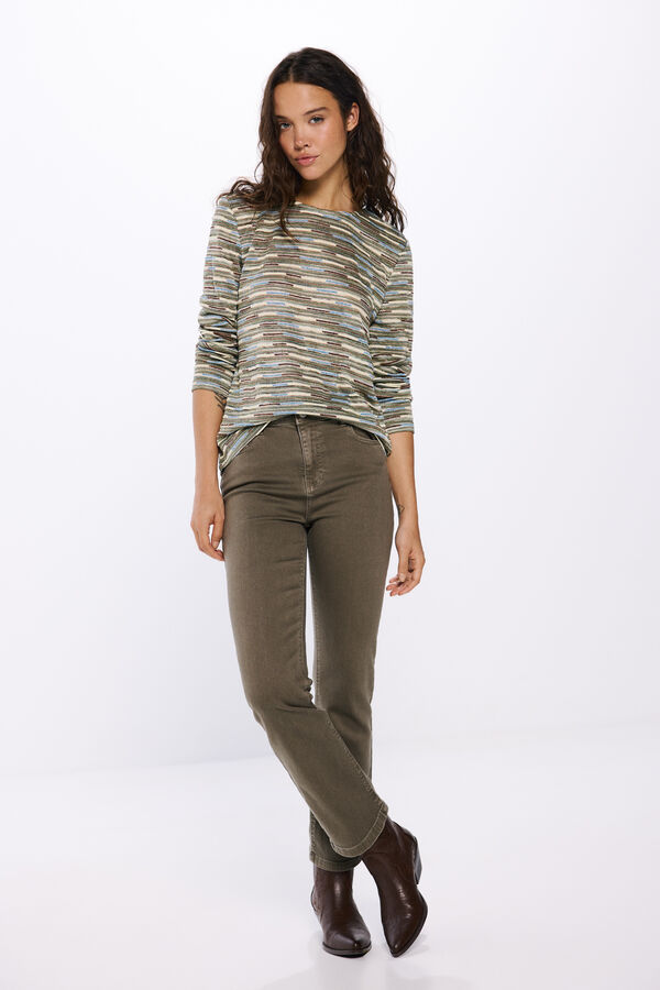 Springfield Jeans kick flare color estampado