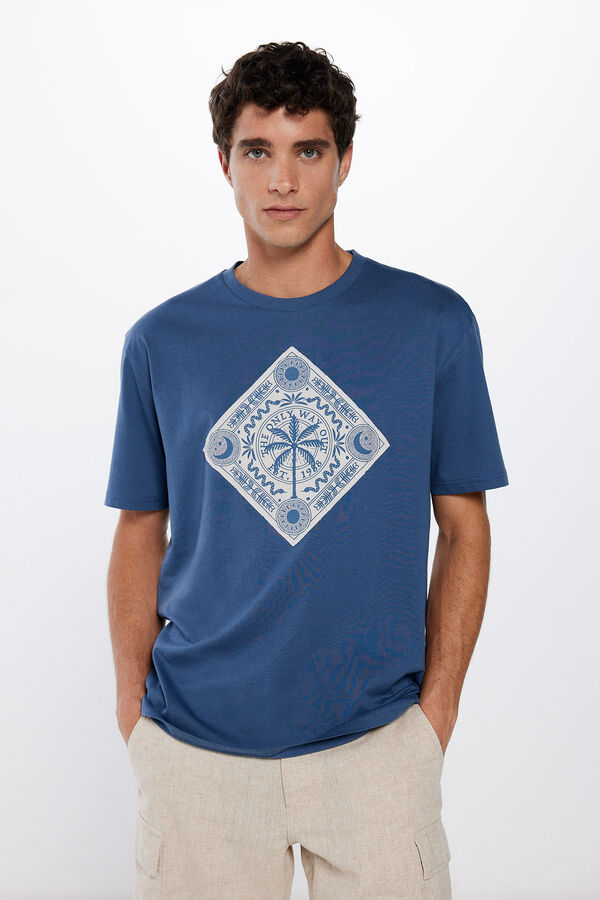 Springfield Camiseta bandana azul