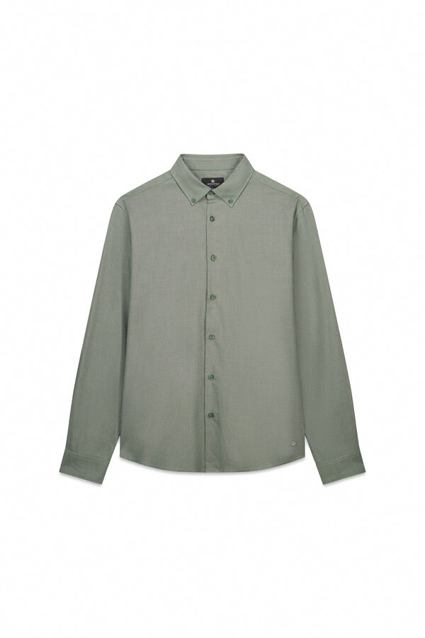 Springfield Camisa social estruturada bicolor bege
