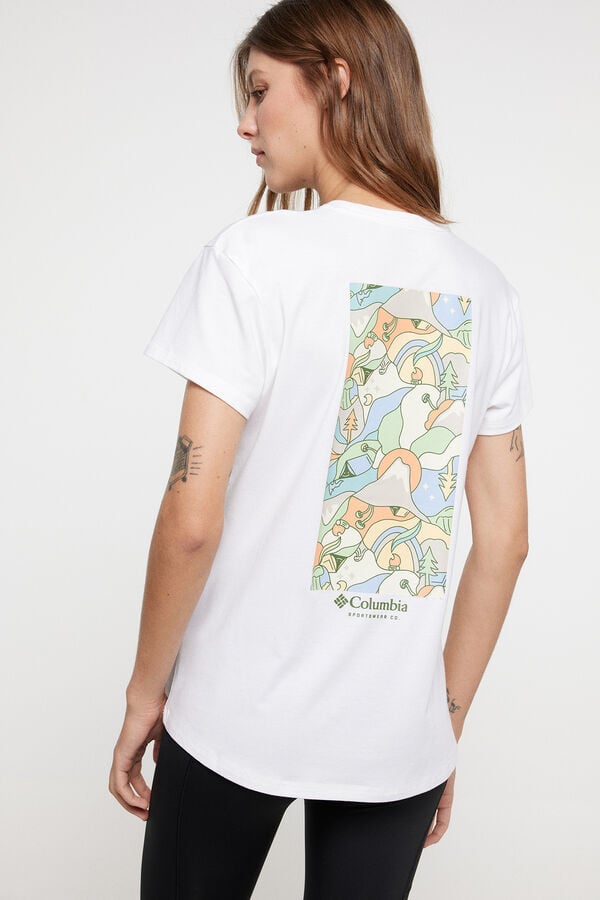 Columbia Camiseta estampada Columbia Sun Trek&trade; para mujer blanco