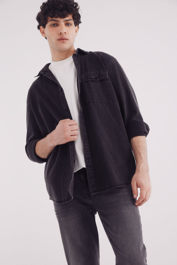 Springfield Jeans slim fit ultraleve cinzento