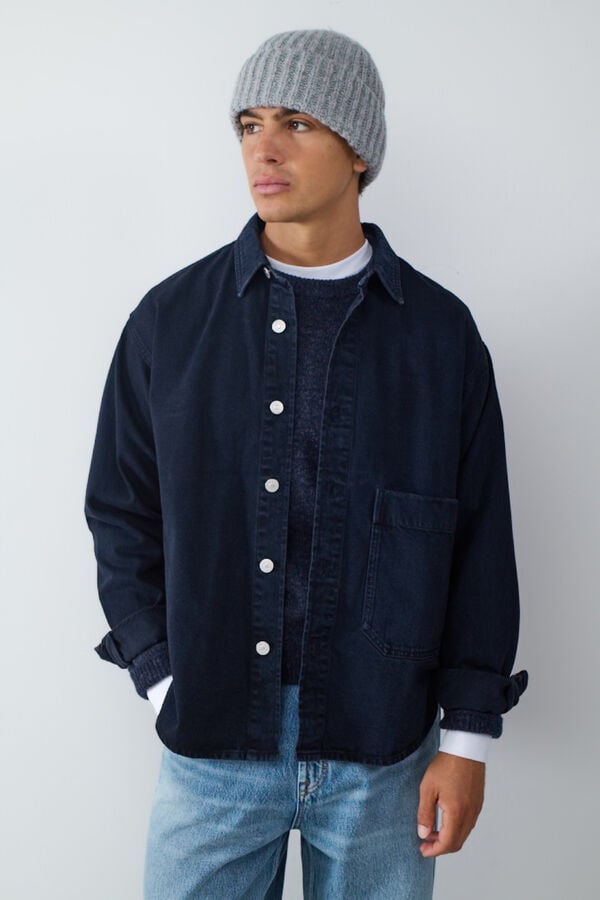 Balmohk Sobrecamisa denim negro