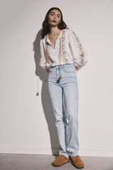 Springfield Jeans Straight Lavagem Sustent&aacute;vel azul