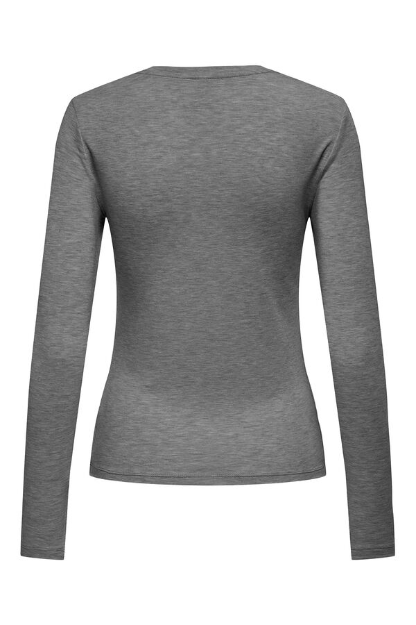 Only Su&eacute;ter manga larga gris