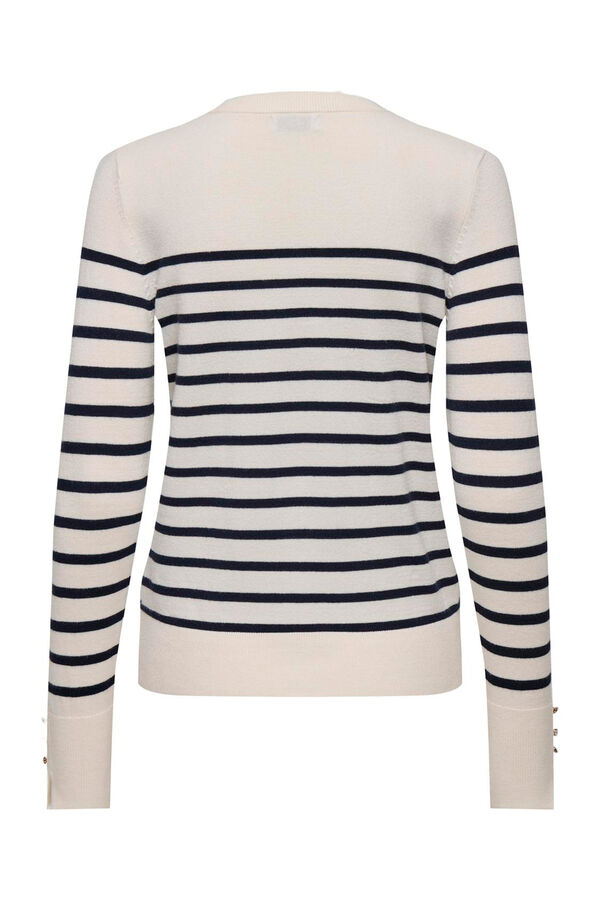 JDY Camisola de gola redonda cru