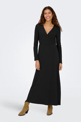 JDY Vestido largo fluido negro