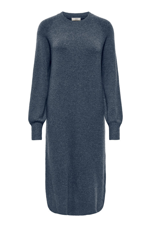 JDY Vestido largo punto azul